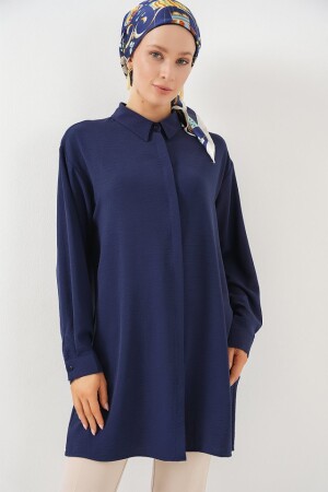Uzun Gömlek Tunik 5945 - Lacivert - 1