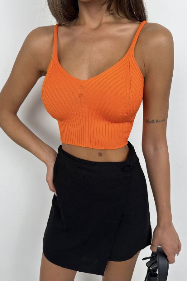 V Yaka Crop Bluz - 3
