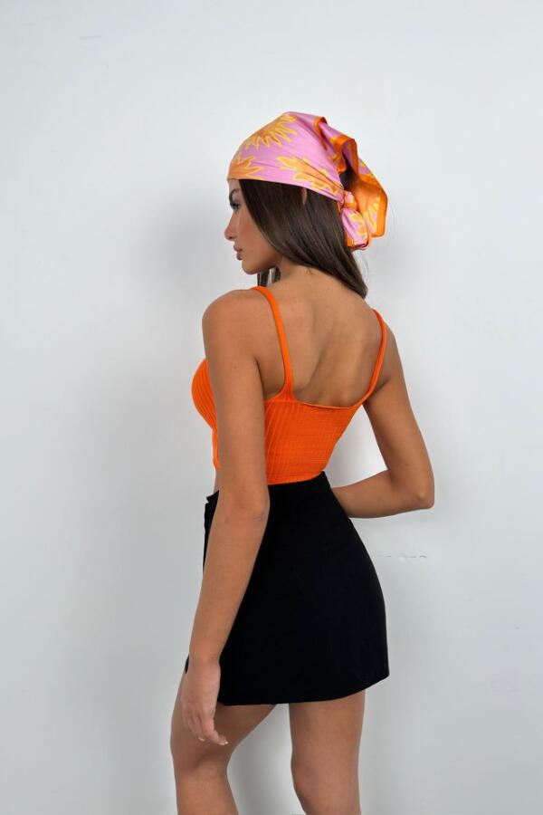 V Yaka Crop Bluz - 4