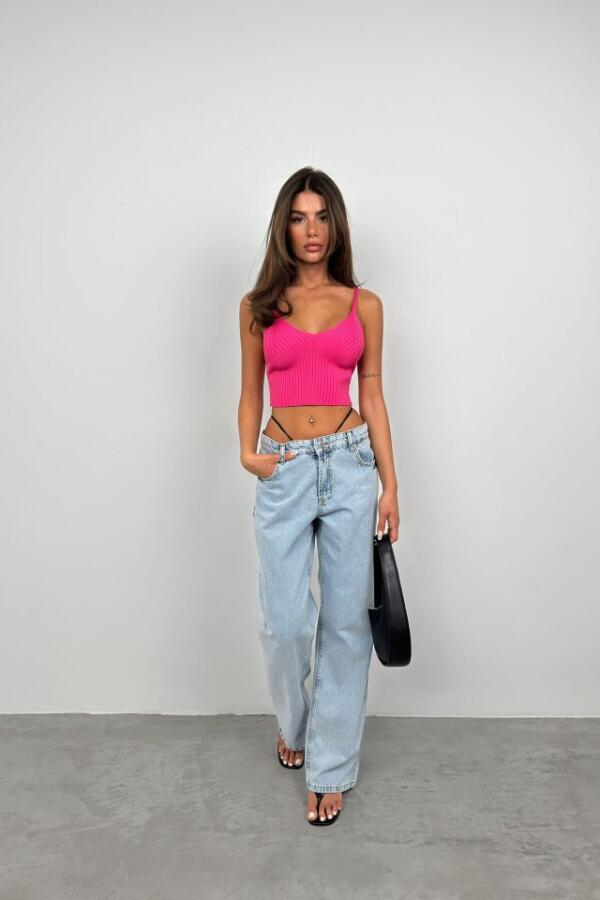 V Yaka Crop Bluz - 1
