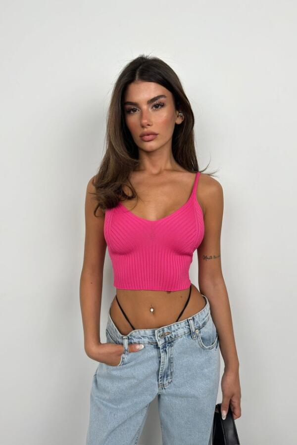 V Yaka Crop Bluz - 2