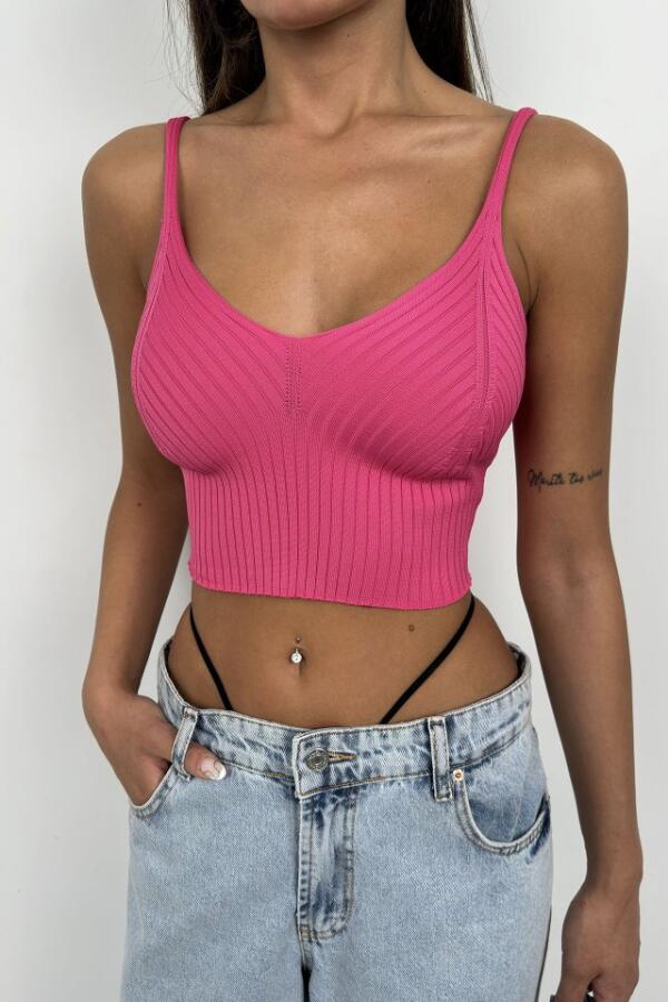 V Yaka Crop Bluz - 4