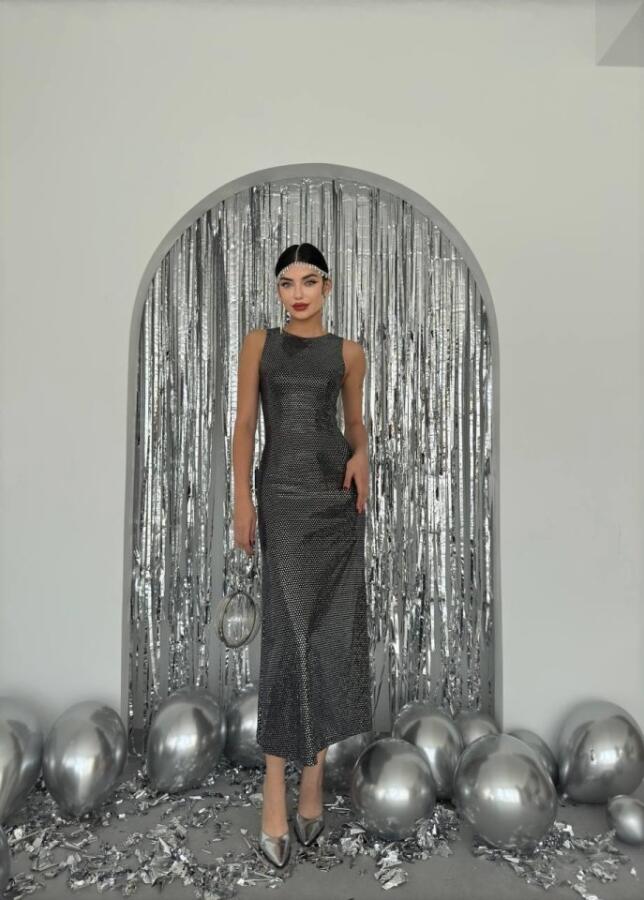 Vara Pul Payet Elbise - 4