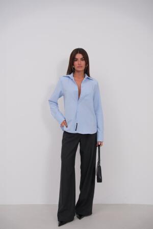 Vatkalı Oversize Gömlek - ANGELINO BuyukBedeniz