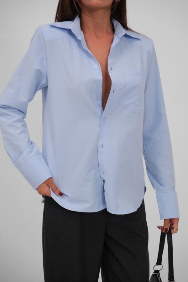 Vatkalı Oversize Gömlek - 4