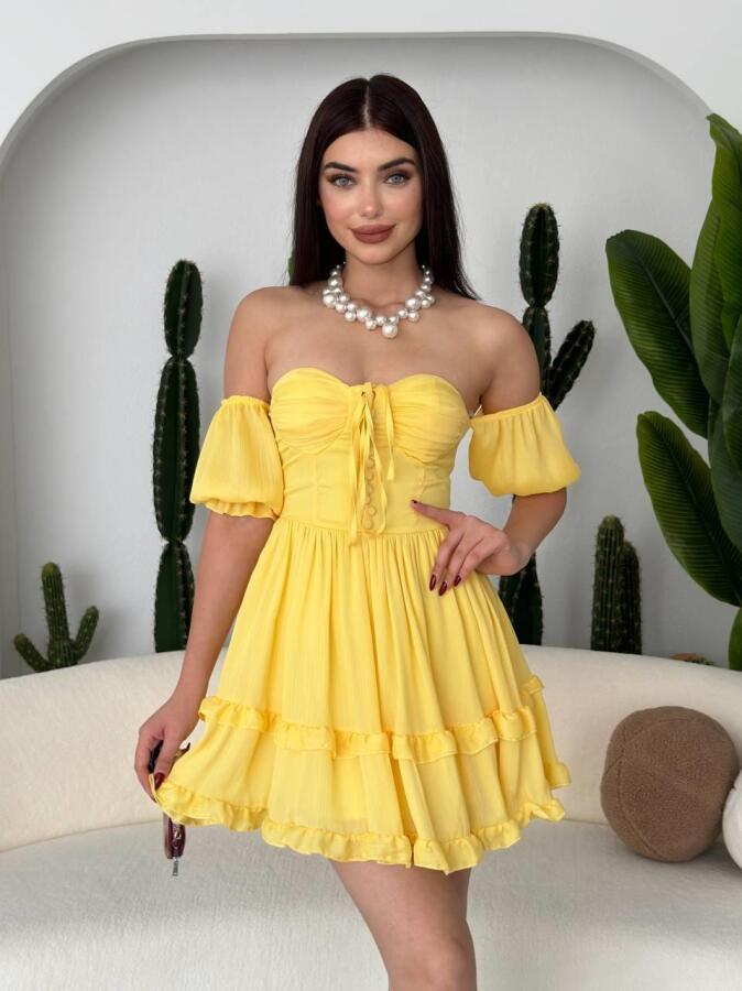 Vingo Mini Elbise - 1