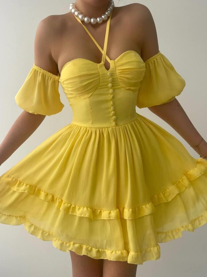 Vingo Mini Elbise - 3