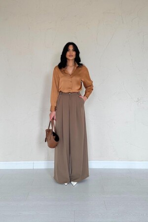 Vizon Saten Gömlek - ANGELINO BuyukBedeniz