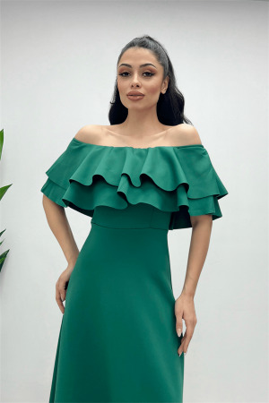 Flywheel Dress - EMERALD GREEN - Angelino Moda