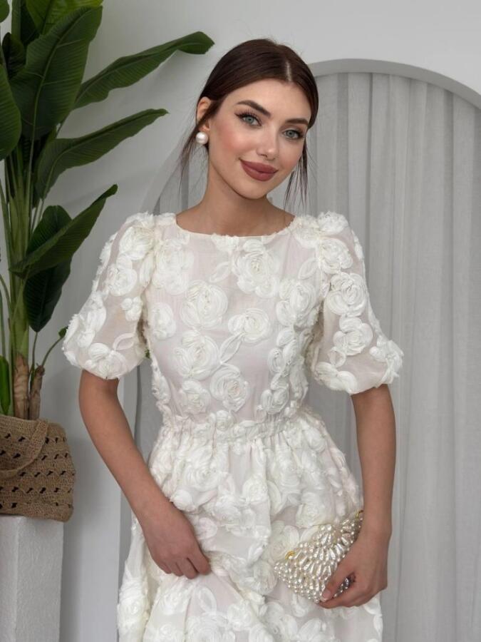 Wear Sırt Bağlama Detaylı Elbise - 3