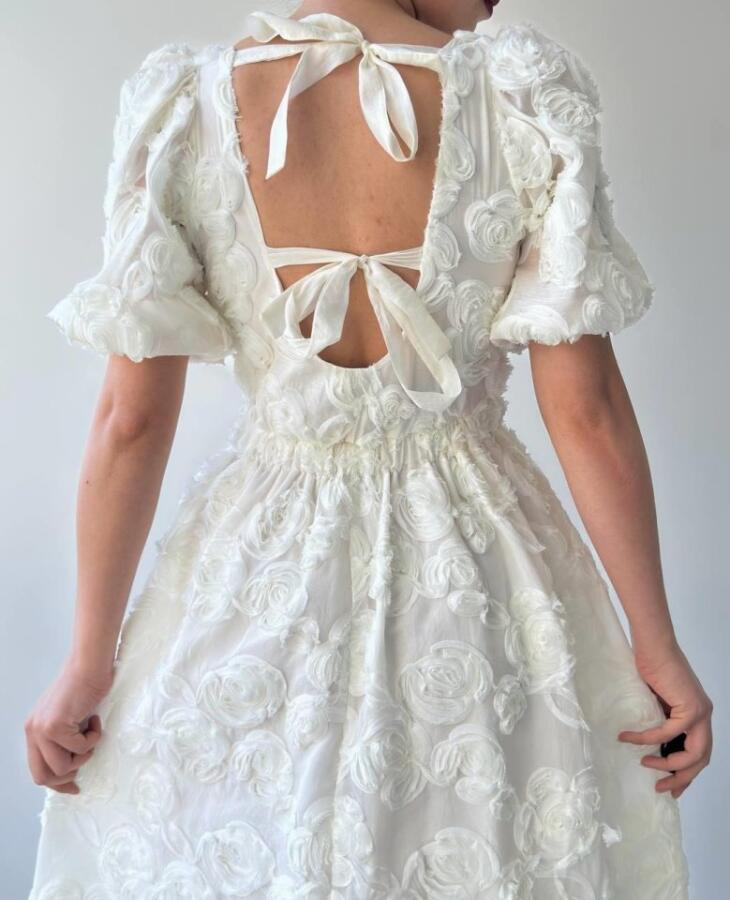 Wear Sırt Bağlama Detaylı Elbise - 7