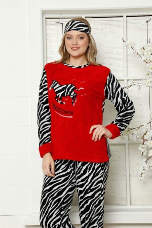 Welsoft Polar Kadın Manşetli Pijama Takımı 8413 - 1