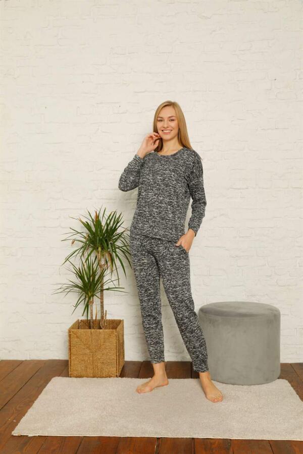 Women's 100% Cotton Combed Winter Pajama Set 3435 - 2