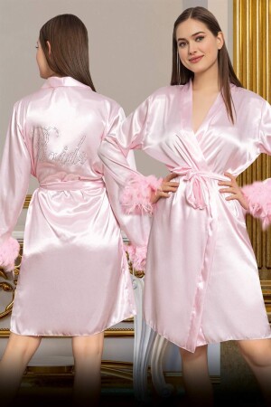 Women's Bride Satin Dressing Gown 3059 - 1