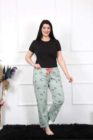 Women's Cotton Plus Size Bottom Pajamas 27477 - 4
