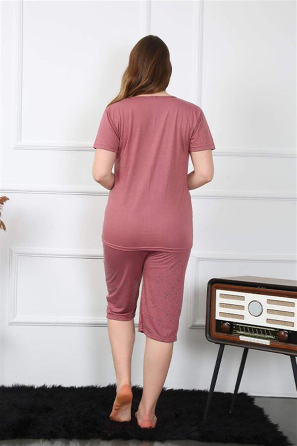 Women's Large Size Viscon Capri Pajama Set 202201 - 4