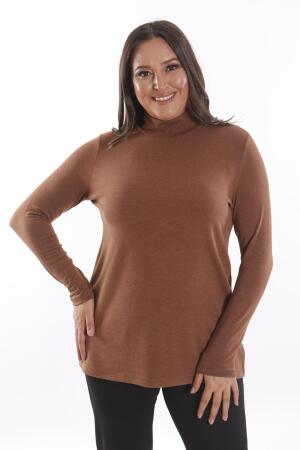 Yarım Balıkçı Kahverengi Triko - 5