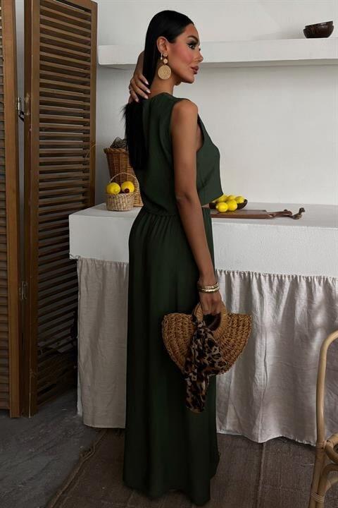 Yelek Önden Bağlamalı Uzun Etekli Takım 10192 - 5