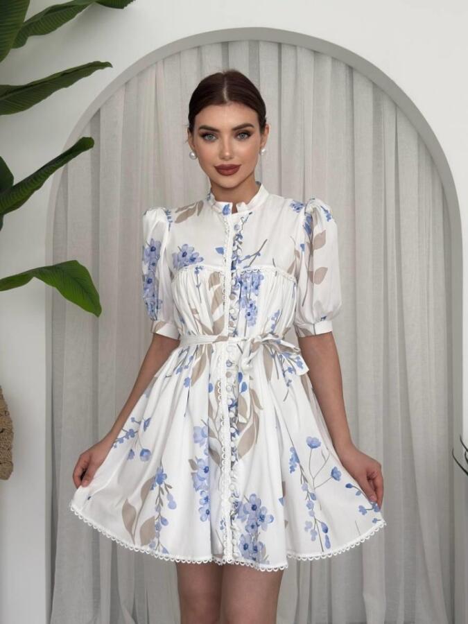 Yen Kuşaklı Elbise - 1
