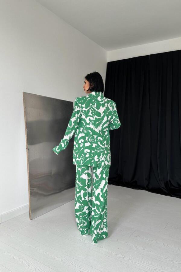 Yeşil Ceket Ve Pantolon Takım - 4