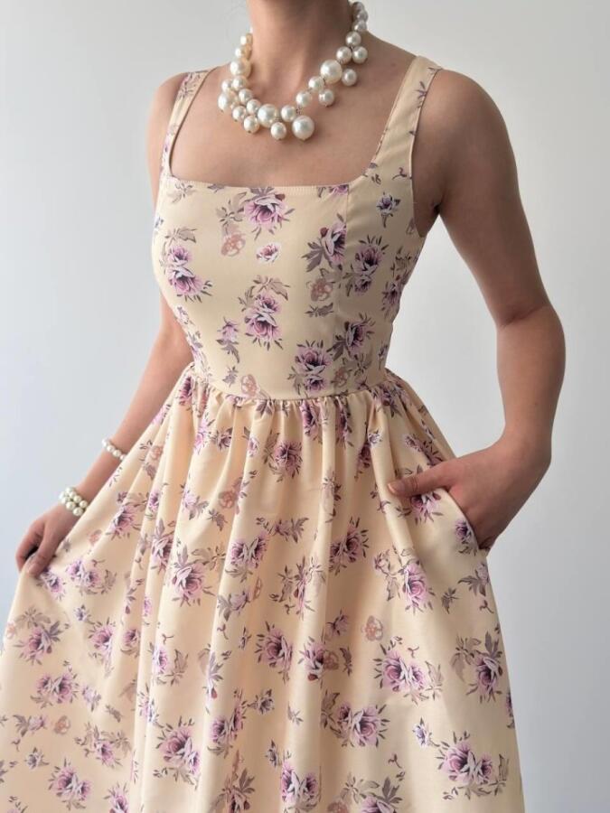 Yoa Cep Detaylı Elbise - 7