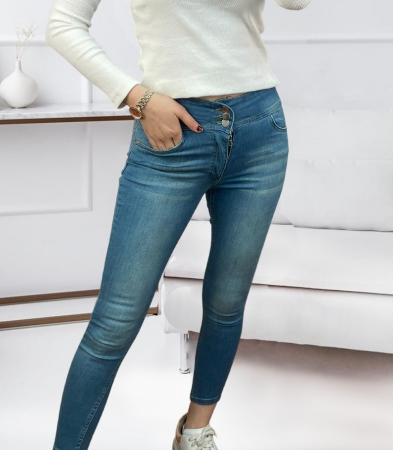 Yüksel Bel Likralı Kot Pantolon - 2
